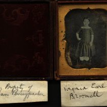 Daguerreotype of Virginia Broomall