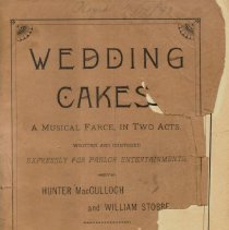 Book Wedding Cakes, A Musical Farce, in Two Acts