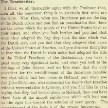 Twenty-first Annual Banquet of the Netherlands Society of Philadelphia