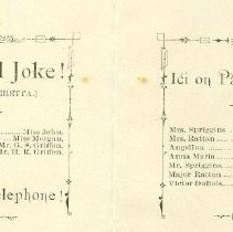 Playbill for A Capital Joke