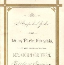 Playbill for A Capital Joke