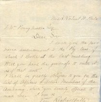 Letter from J. V. Darling