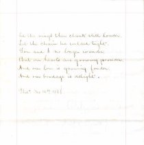 Poem, "Chains," to Virginia E. Broomall from Samuel W. Pennypacker, page 4