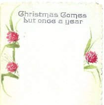 Front cover of "Christmas comes but once a year" booklet by Thomas Miller