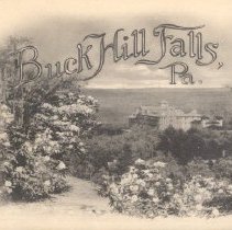 Post card book published by Buck Hill Falls Co., postal card 1