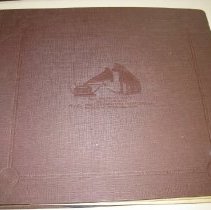 Brown record album "His Master's Voice" with 10 sleeves for albums