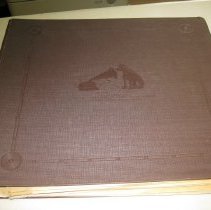 Brown record album "His Master's Voice" with 10 sleeves for albums