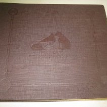Brown record album "His Master's Voice" with 10 sleeves for albums