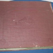 Brown record album "His Master's Voice" with 10 sleeves for albums