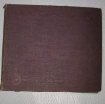 Brown record album "His Master's Voice" - closer view of frame on cover