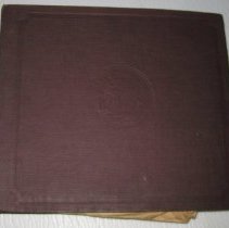 Brown record album "Silverstone" with 12 sleeves for records