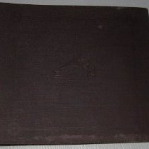 Brown record album "His Master's Voice" with 10 sleeves for albums