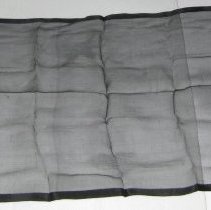 Nylon black veil with black satin edge