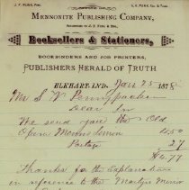 Letter to Samuel W. Pennypacker from John F. Funk