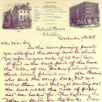 Letter to Samuel W. Pennypacker from Frederick Brown
