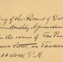 Postal card to Samuel W. Pennypacker from the Penn Club