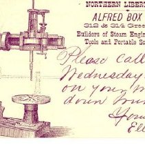 Postal card to Samuel W. Pennypacker from Ella J. Pennypacker