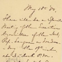 Postal card to Samuel W. Pennypacker from Hampton L. Carson