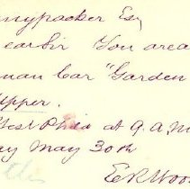 Postal card to Samuel W. Pennypacker from Edward R. Wood