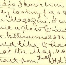 Postal card to Samuel W. Pennypacker from H. L. Fisher