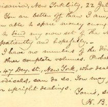 Postal card to Samuel W. Pennypacker from Henry B. Dawson