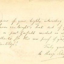 Postal card to Samuel W. Pennypacker from J. G. de Hoop Scheffer