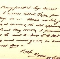 Letter to Samuel W. Pennypacker from William L. Wilson