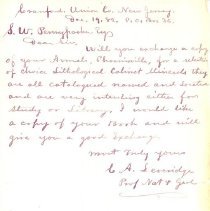 Letter to Samuel W. Pennypacker from C. A. Severidge