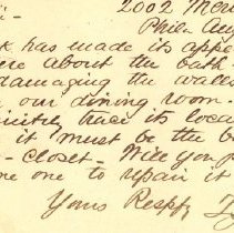 Postal card to Samuel W. Pennypacker from T. J. Wentz