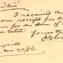 Postal card to Samuel W. Pennypacker from Peter G. Carey