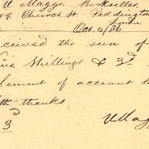 Postal card to Samuel W. Pennypacker from U. Magg