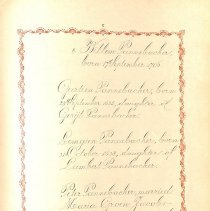 Manuscript Pedigree of the Family Pannebakker, page 7