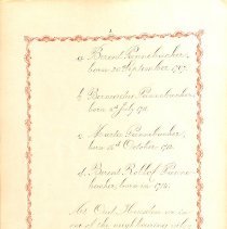 Manuscript Pedigree of the Family Pannebakker, page 8