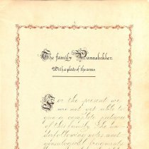 Manuscript Pedigree of the Family Pannebakker, page 2