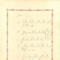 Manuscript Pedigree of the Family Pannebakker, page 3