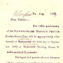 Postal card to Samuel W. Pennypacker from H. W. Kriebel