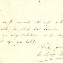 Letter to Samuel W. Pennypacker from J. G. de Hoop Scheffer