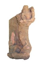 Stele Fragment of a Vidyadhara with Attendants