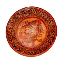 Tripod Polychrome Plate