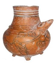 Vessel in the form of a Reptile