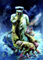 A Mighty One on a Little Outing Surprised by Two Poets