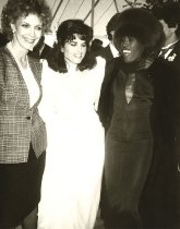 Maria Shriver, Grace Jones, and Nancy Collins