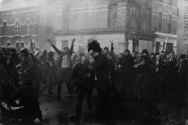 Bottom of William Street One Minute Before the British First Parachute Regiment Opened Fire, Killing Thirteen Civilians - An Event Now Known as Bloody Sunday, Derry, Ireland, 1972, from the portfolio Flashpoints-Selected Images by Gilles Peress, 1997