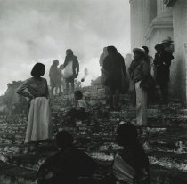 Guatemala, Woman on Steps
