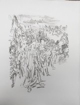 Enter with Drum and Colours: Cordelia and Soldiers - from portfolio "King Lear"