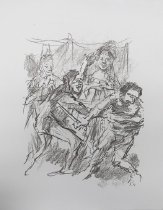 Edgar and Edmund fight from portfolio "King Lear"