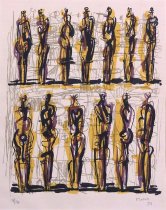 Thirteen Standing Figures