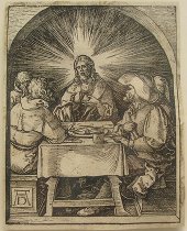 Christ and the Disciples at Emmaus, from The Small Passion