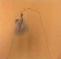 Untitled (Profile of Bearded Man)