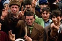 The overthrow of Nicolae Ceausescu, Bucharest, Romania